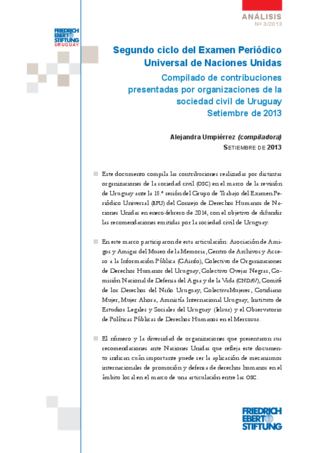 Segundo ciclo del Examen Periódico Universal de Naciones Unidas