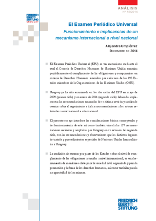 El examen periódico Universal