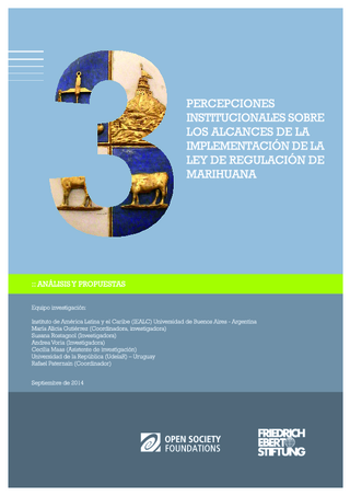 Percepciones institucionales sobre los alcances de la implementación de la ley de regulación de marihuana