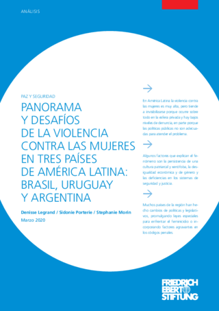 Panorama y desafíos de la violencia contra las mujeres en tres países de América Latina