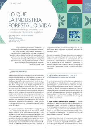 Lo que la industria forestal olvida